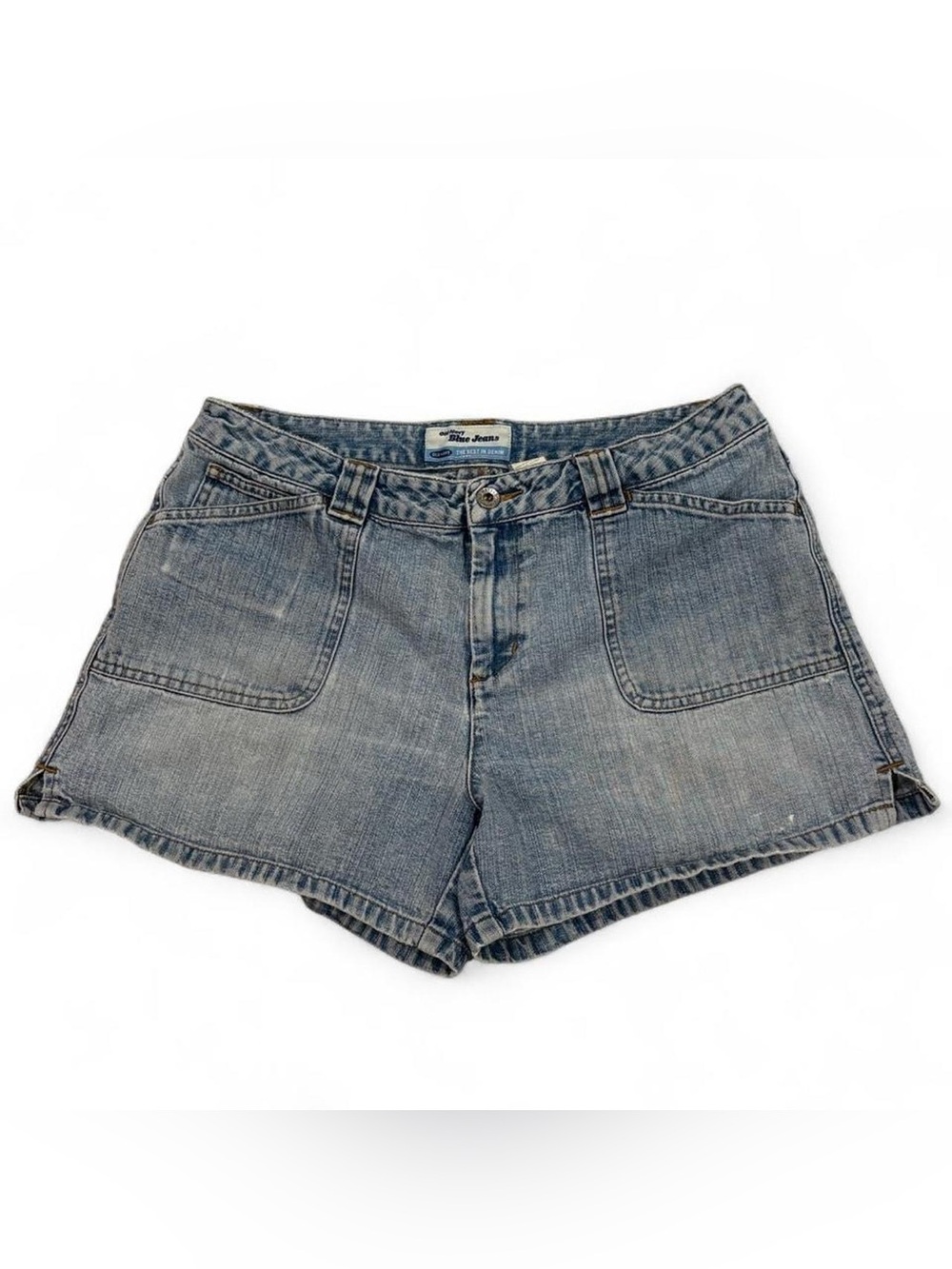 Y2K Vintage Old Navy low rise blue denim cargo shorts